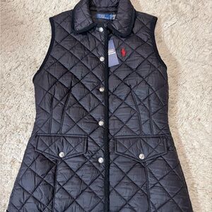 Ralph Lauren Navy Quilted Vest